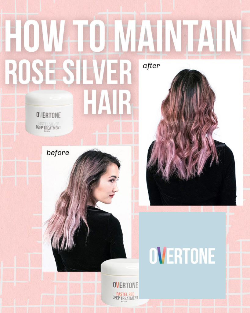 How to Get Rose Silver Hair with Color Conditioner