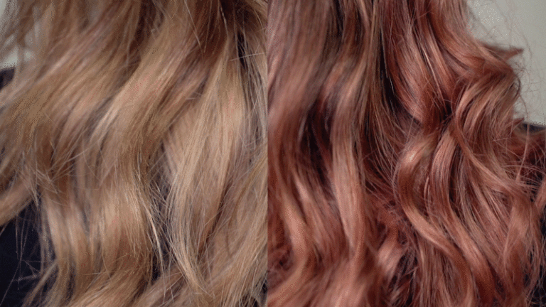 Rose Gold Deep Treatment On Dark Blonde Hair Overtone