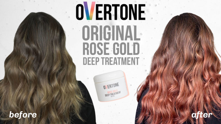 Rose Gold Deep Treatment On Dark Blonde Hair Overtone 