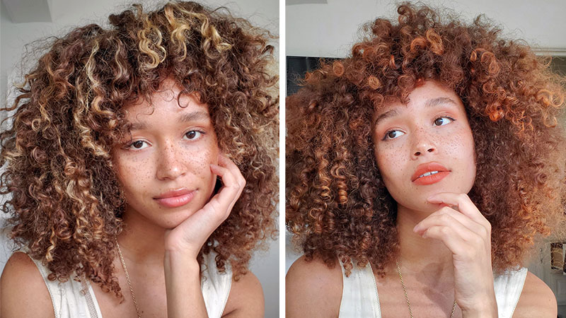 Lulu Stone tried oVertone Orange for Brown Hair Coloring Conditioner